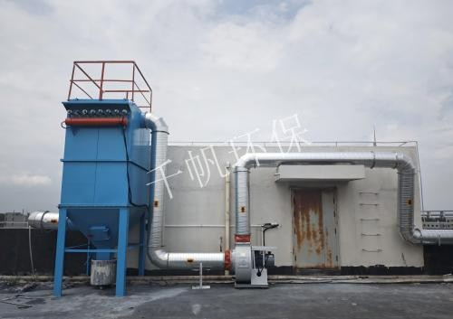 常州光輝化工有限公司--乳膠漆車間生產廢氣處理工程